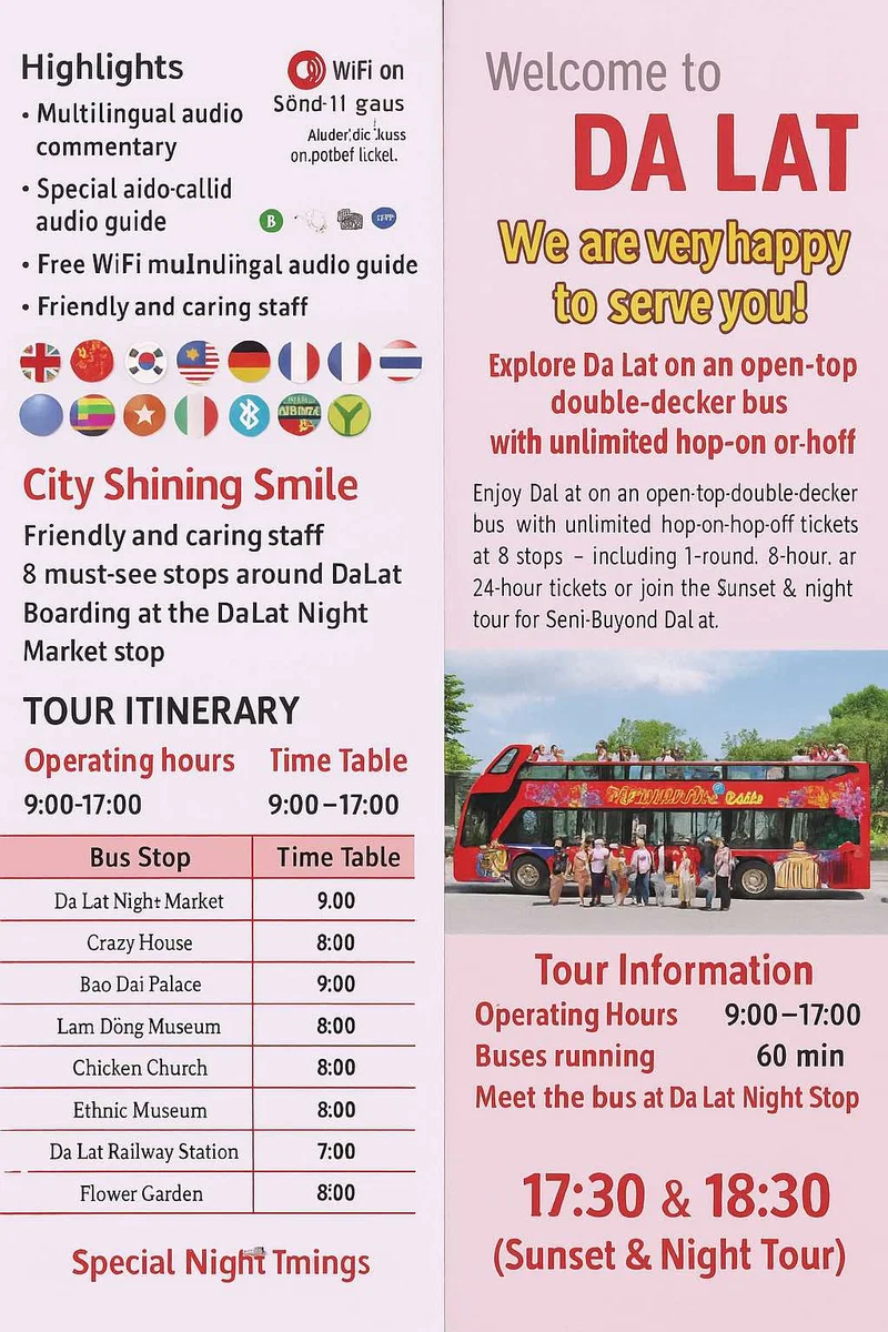 Dalat City Tour Bus 2